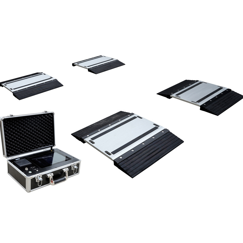 无线携带式移动地磅静态小轿车四轮称重仪四块板便携电子式汽车衡