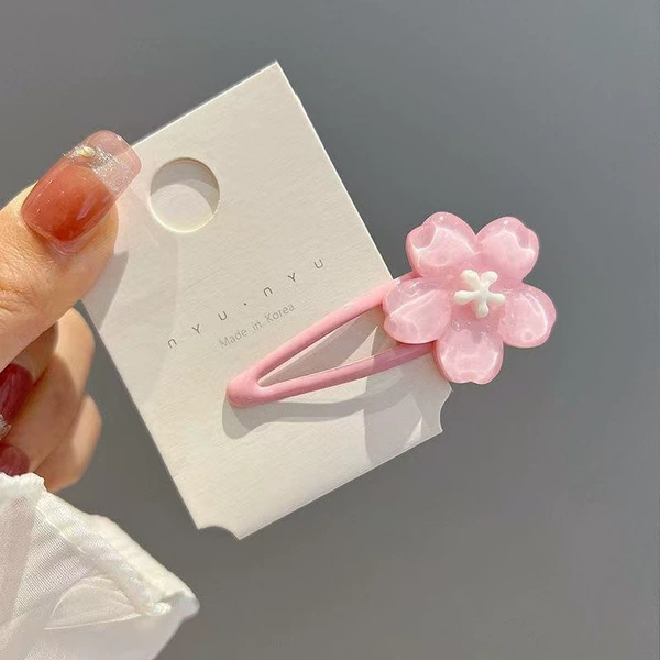 Pink cherry blossom BB clip