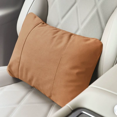 Mercedes-Benz S-Class Car Headrest, Car – Headrest - perforated-orange-waist-support-biological-velvet