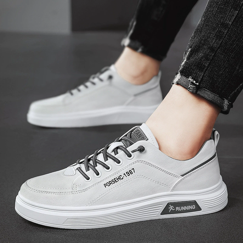 Мужские кеды из канваса, повседневная модная обувь для студентов и подростков, новинка весны 2025 года, дышащие тканевые кеды для мужчин.