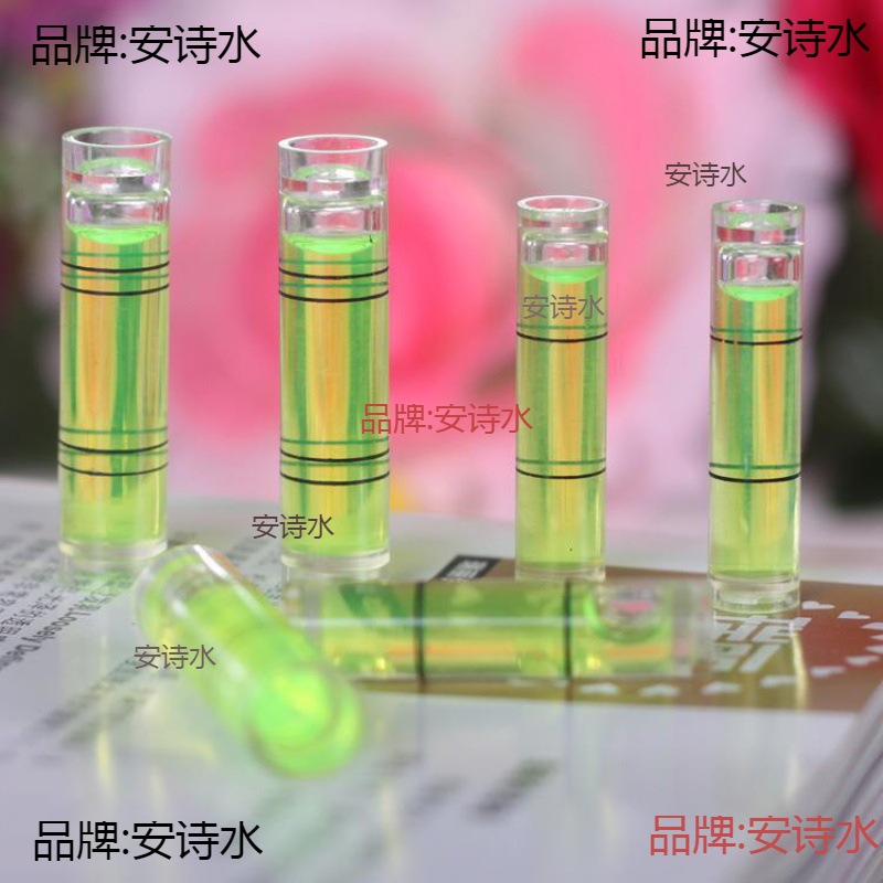 绿光水平仪水平泡平衡珠装饰画水平尺水准泡水平块水准圆柱迷小型