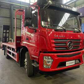 东风D3单桥平板运输车改装厂 150挖机拖板车多少钱一辆图片及参数