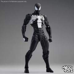 ブラックネイバーソンビア スパイダーマン ブラックヴェノムスーツ 関節可動フィギュアモデル
