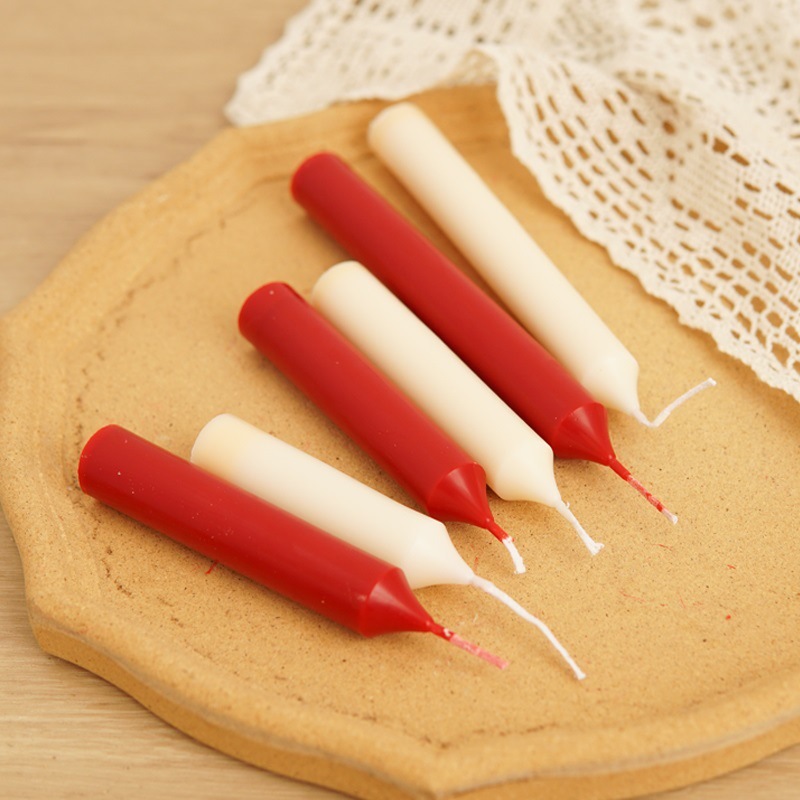 2 varilla de cera molde de plástico vela de diámetro delgado acrílico de una pieza molde de varilla fina pc cera 2cm