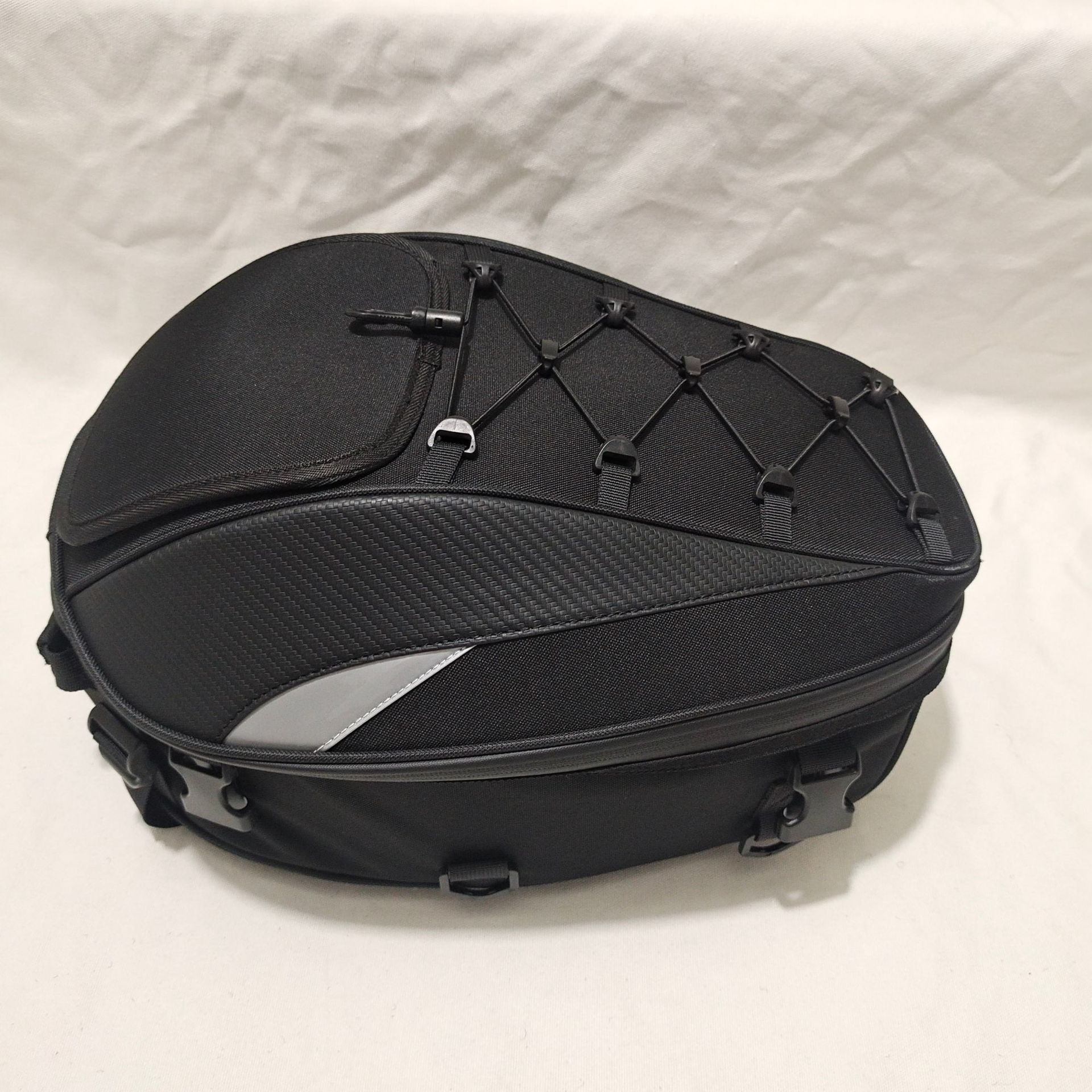 Bolsa de casco de motocicleta bolsa de asiento trasero doble hombro espalda máquina de embalaje bolsa de cola bolsa de caballero puede contener casco completo bolsa de motocicleta