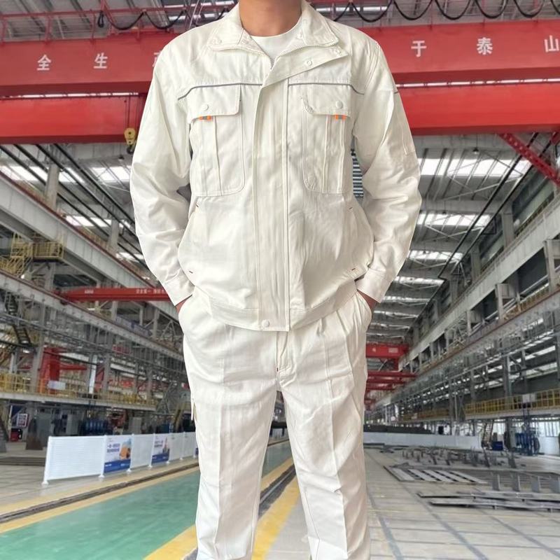 纯棉加厚工作服电焊套装春秋上衣裤子车间电焊工防烫汽修耐磨劳保|undefined