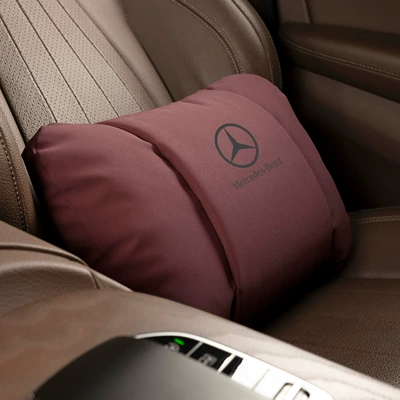Headrest | Maybach Neck Pillow, E300Lc260Lglc - butterfly-style-volcanic-red-mercedes-benz-lumbar-support-single-pack