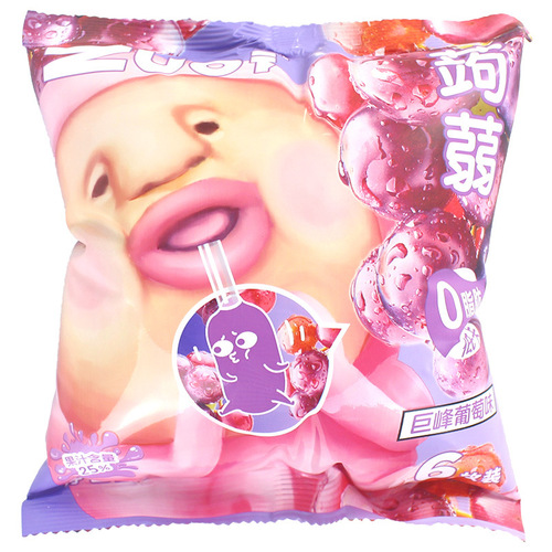 Squeeze Peach Jelly, Konjac Jelly, Low Fat, Low Calorie, Meal Replacement Jelly, Internet Star Children's Snack