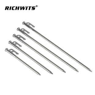Camp Ground Nail Stainless Steel 420 Sky Curtain Camping Nail Anti-falling Camp Nail Sky Curtain Outdoor Tent Ground Nail