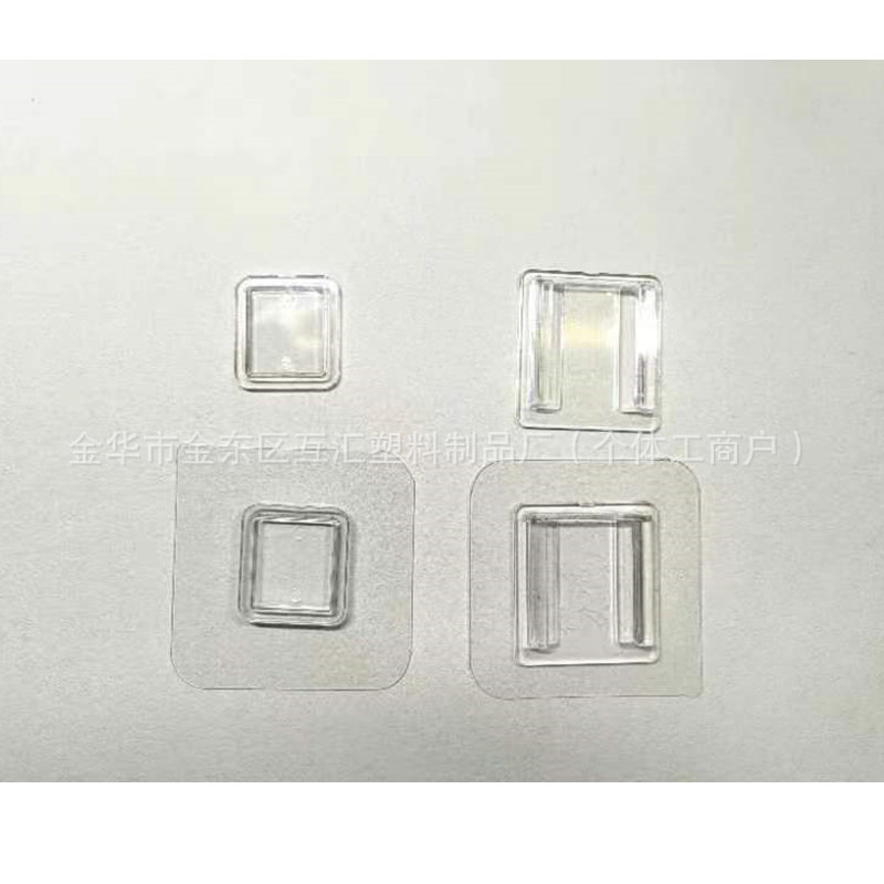 Powerful Traceless Hook New Large Flat Buckle Buckle Punch-Free Storage Box Wall Sticker Multi-Functional Transparent Sticker