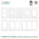 USlinsky Factory Straight Hair Home Decoration UL American Standard PC Socket Switch Plastic Panel American Style Home Decoration