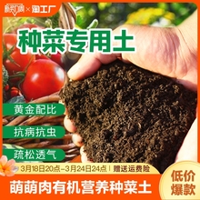 种菜土壤营养土通用型种植土花土泥土黑土有机肥料蔬菜土发蕾