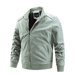 Cross-border Amazon Men's Thin Jacket Spring and Autumn Jacket Men's plus size Casual Coat Korean Trendy Foreign Trade Men's Clothing