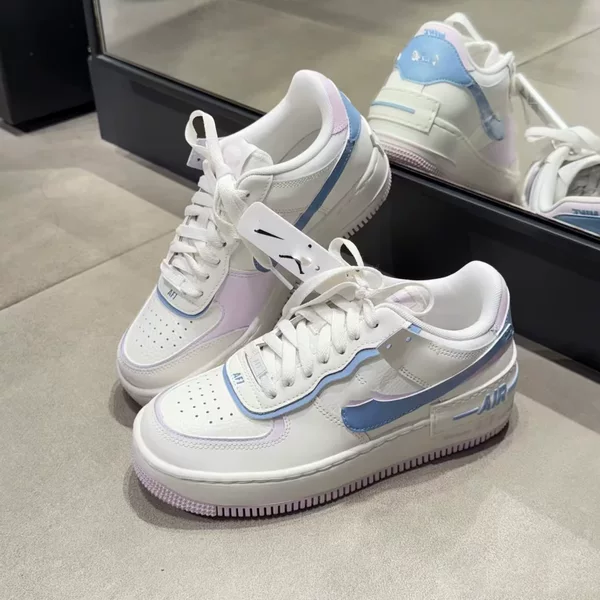 AF1 Shadow Macaron Air Force One deconstructed thick-soled sneakers for girls, sweet college style comfortable casual shoes
