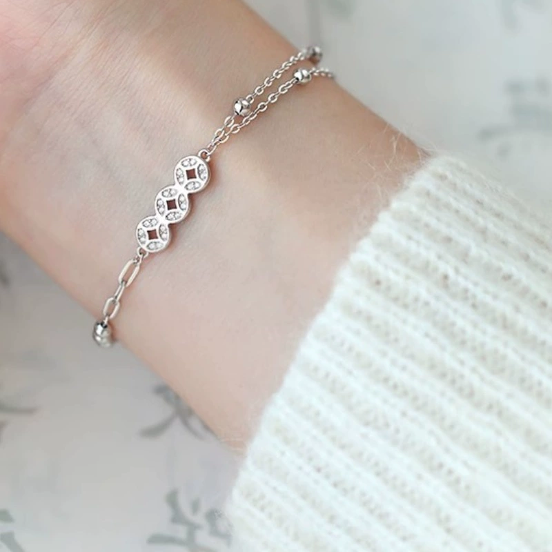 Медный браслет, украшение, летний свежий подарок на день рождения, год Кролика, лёгкий люксовый стиль
