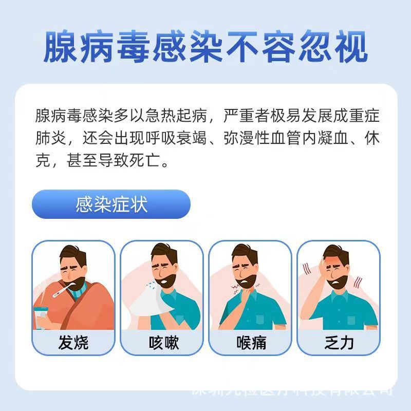 イズアデノウイルス抗原検出キット家庭用コロイド金法セルフテスト紙検出カード在庫あり|undefined