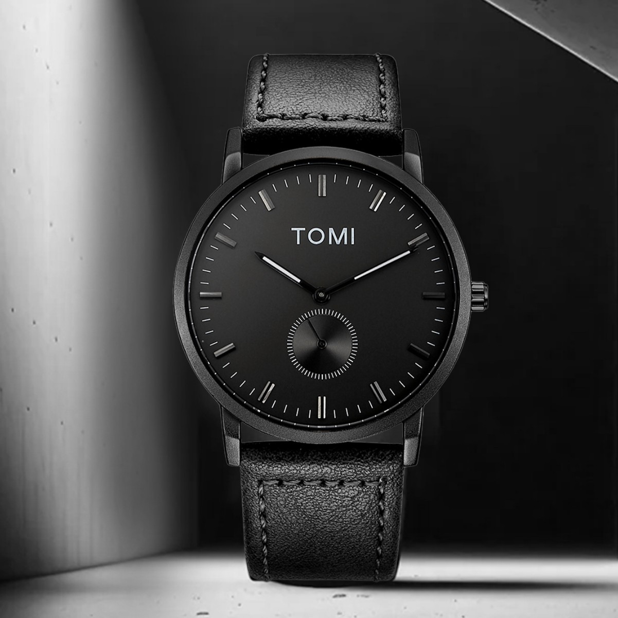 [Factory Direct Supply] TOMI Temi Two-pin and a Half-second Lovers Watch Belt Simple Watch Men's Watch Women's Watch