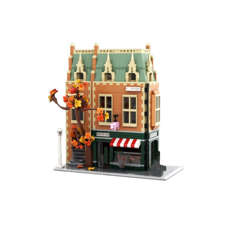Restaurant Building Block Model Small Particle Construction Toy_voghion.com