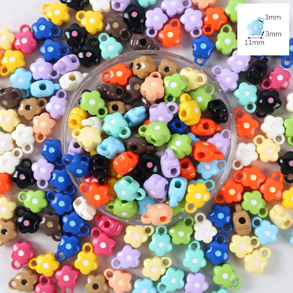 86# tee five-petal hanging beads