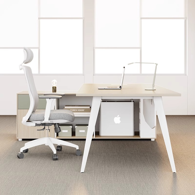 Nuevo escritorio de jefe moderno simple de alta gama, gerente, presidente, jefe, mesa y silla, combinación de mesa y silla, escritorio ejecutivo
