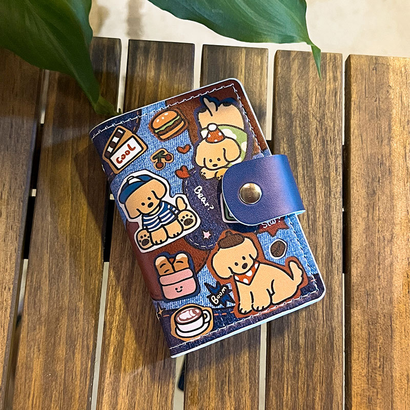 Bolsa de tarjetas para mujeres compacta multi-tarjeta de gran capacidad licencia de conducir licencia de conducir personalidad encantadora bolsa de cambio bolsa al por mayor