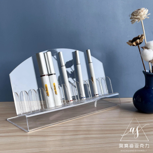 Acrylic Transparent Eyeliner Holder Pen Color Pen Display Rack Cosmetics Rack Eyebrow Pencil Display Rack Lip Glaze Storage