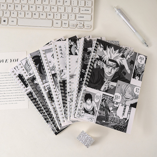 Cartoon animation high-looking A5 coil notebook lined notebook student notebook office stationery notepad wholesale