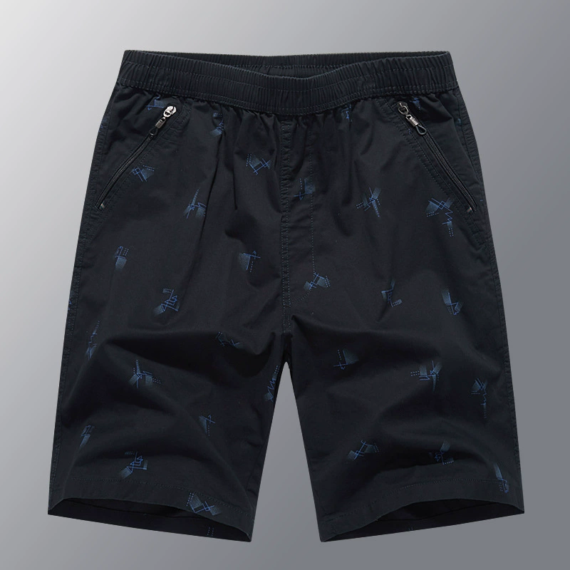 Мужские европейские и американские трансграничные шорты Summer Мужские хлопчатобумажные свободные плюс размер повседневные брюки средние укороченные брюки