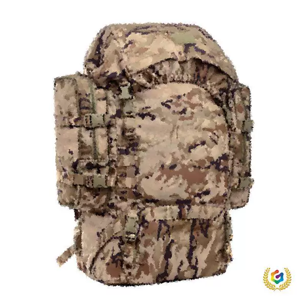 5-Piece Individual Soldier Field Backpack Set, Military Camouflage Tactical Large-Capacity Multifunctional Backpack for Mountaineering and Hiking