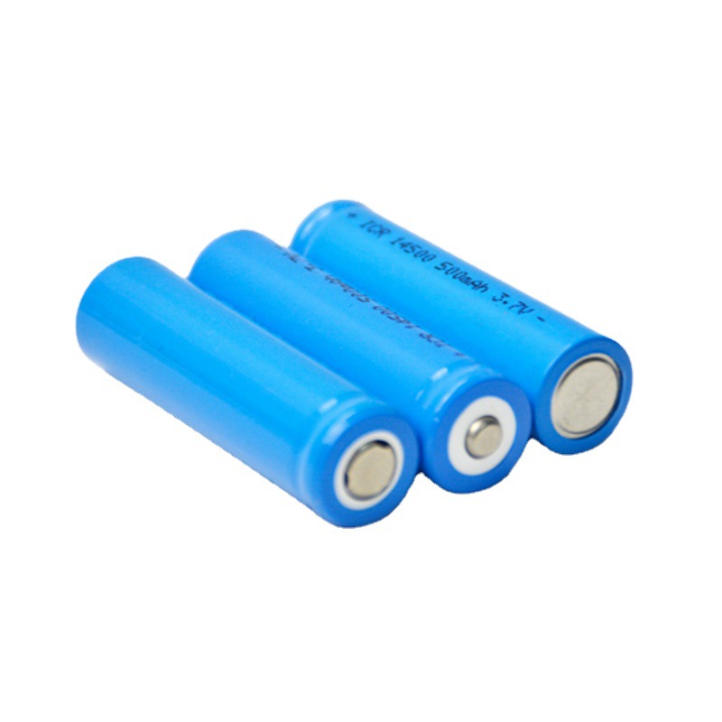 自有厂家14500充电锂电池3.7V400mah强光手电筒头灯专用电池批发