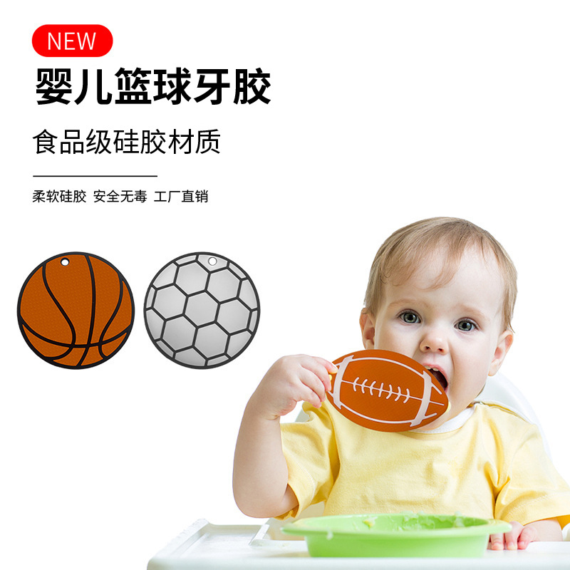 Amazon transfronteriza venta caliente madre e infante diente infantil fácil de limpiar medio ambiente alimenticio dientes molares para bebés anti-comerción diente de mano