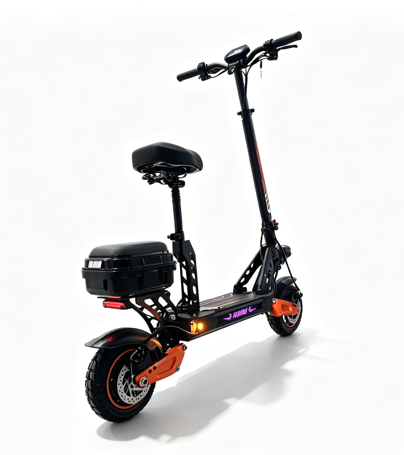 New Electric Scooter Adult Folding Mobility Scooter 11inch Lithium Battery Two-Wheel Scooter with Seat Detachable Cross-Border