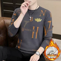 Модный тренд мужской свитер с круглым вырезом мужской осенний и зимний горячий бриллиант жаккардовый свитер с длинными рукавами