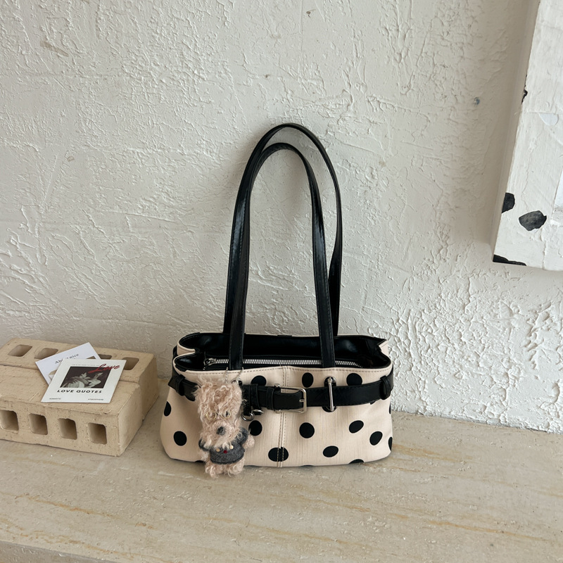 Moda transfronteriza punto de onda brazo largo cinturón de hombro bolso de hombro de aire extranjero diario cinturón de aire extranjero decoración bolso de mano de viaje