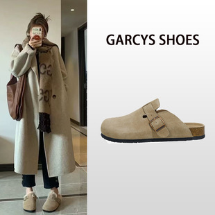 Men's Baotou Half Slippers Sandals 2024 Spring and Autumn Non-slip Slippers for Lovers Women's Thickened Bocken Shoes