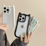 苹果简约iphone15promax猫耳朵手机壳