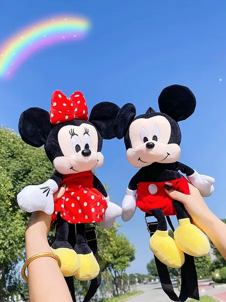 Cute Plush Bag for Boys and Girls, Backpack for Primary School Students, Plush Doll Bag, Children's Outing Bag