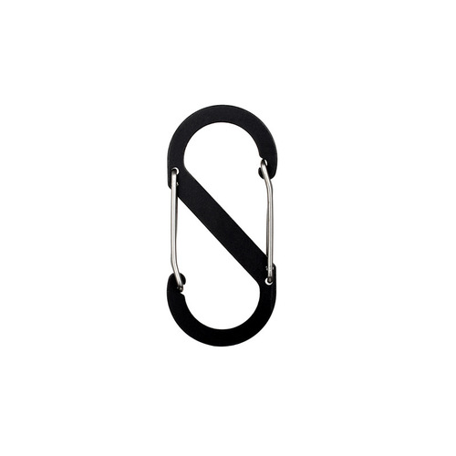 Two-way backpack hook buckle high quality bold S-shaped carabiner 8-character buckle small aluminum alloy quick-hook buckle EDC