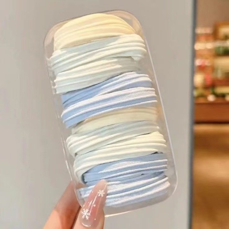 Ins viento frío gradiente gris 3 correas para el cabello gruesas y de alta elasticidad bandas de goma para atar el cabello