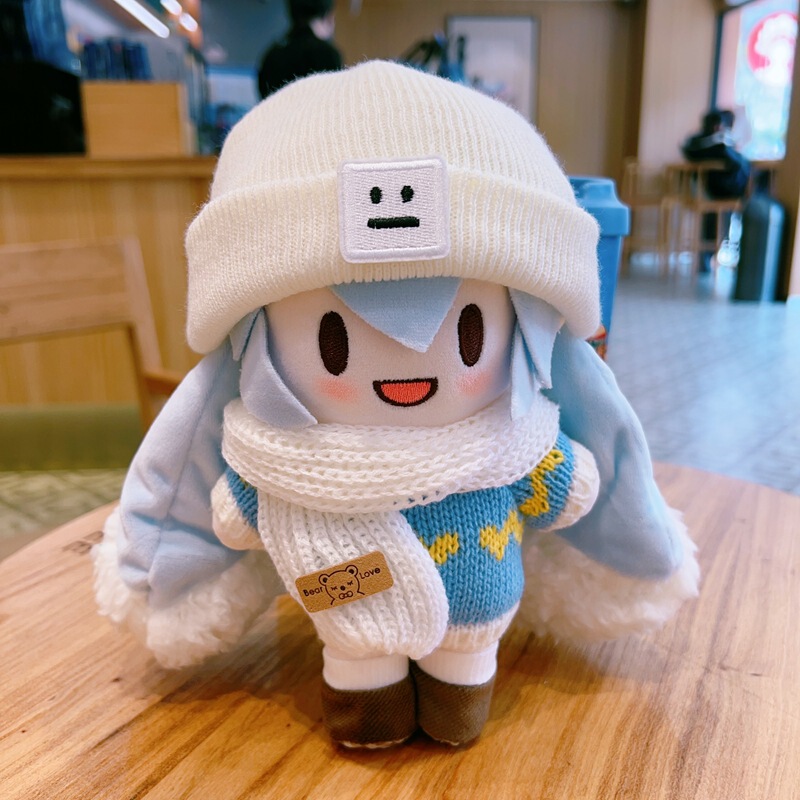 お着替え可15cm雪ミク初音可爱いコットン人形ふふふぬいぐるみお着替え可ぬいぐるみプレゼント朝|undefined