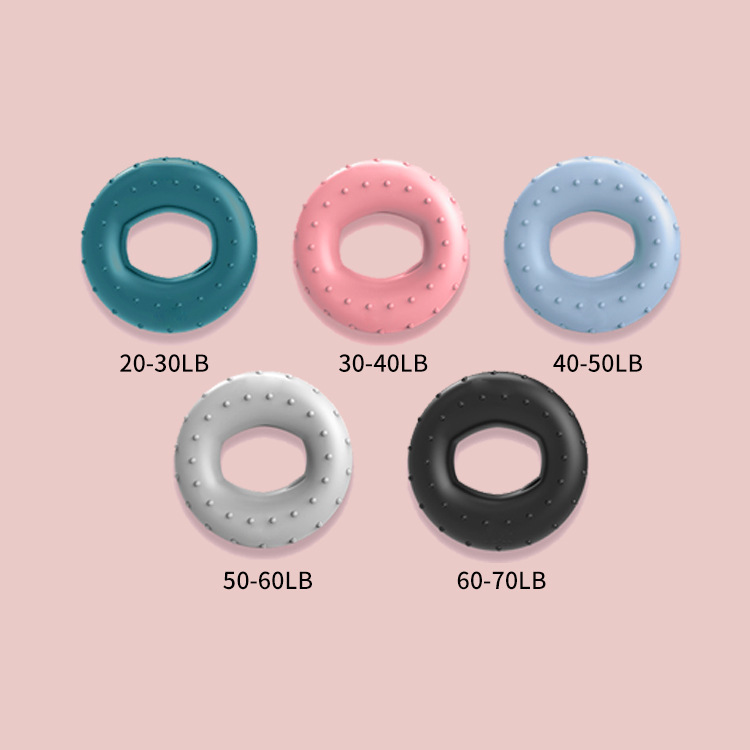 Doble fuerza de agarre de silicona dedo entrenamiento de rehabilitación dedo fuerza dispositivo hogar equipo de fitness anillo de agarre