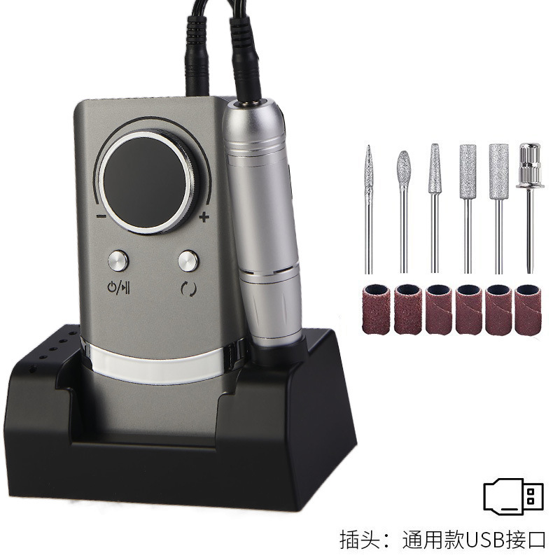 Herramienta de manicuras doméstica de manicuras conveniente 45000RPM ajustable amolador profesional
