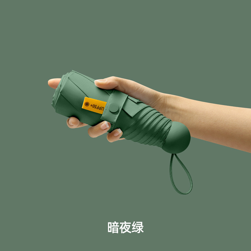 夏の日傘 折りたたみ式 50% off ポケット傘 ポータブル ミニカプセル傘 晴雨兼用 日焼け止め傘|undefined