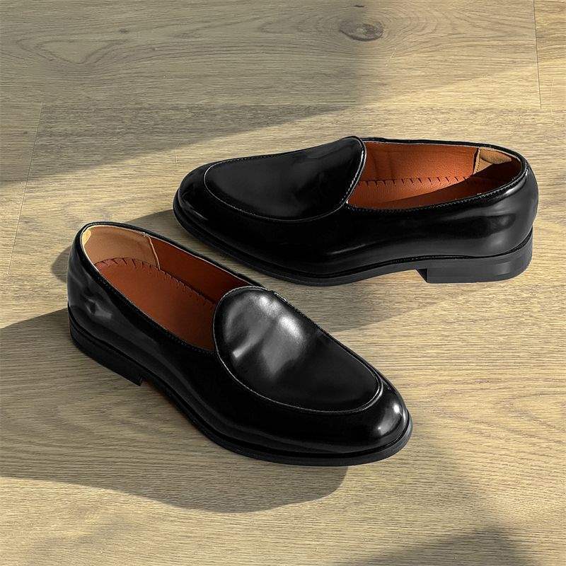 Chaussures Derby décontractées à semelle épaisse ShoeVault, rehaussantes et faciles à enfiler, pour hommes et femmes. Mocassins habillés à bout rond._voghion.com