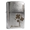 ZIPPO windproof kerosene lighter classic chromium 200 drawing sand love four -leaf grass