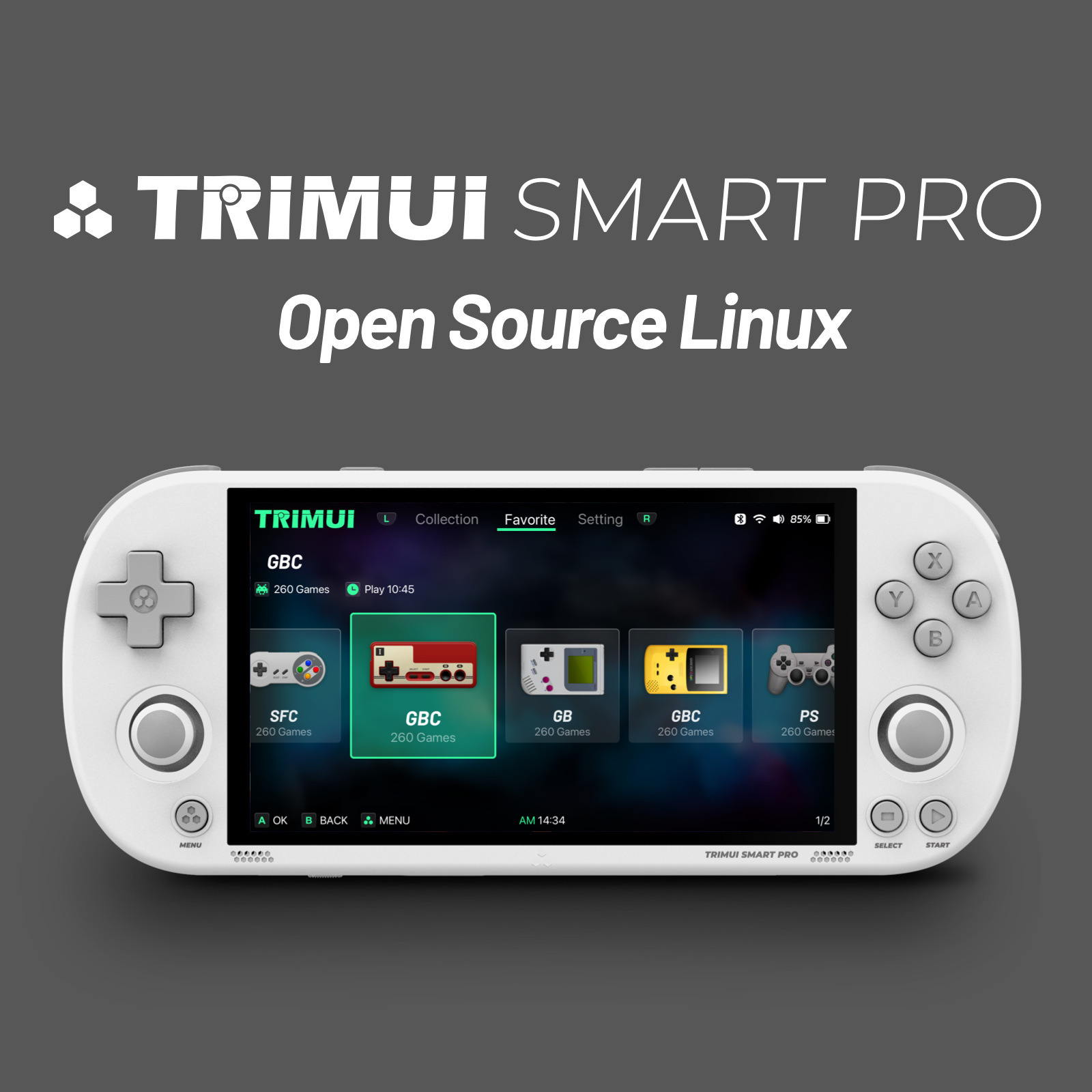 Trimui Smart Pro Open Source Handheld Console 5inch Hd Wireless Portable Psp Retro Game Console Cross-Border Wholesale
