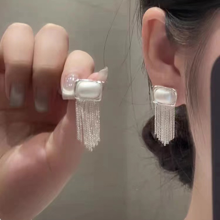 Square elegant fashionable sophisticated universal design earrings…