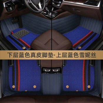 Fully Enclosed Car Foot Mat — Ayaqaltılar (Kovriklər) - foot-pad-blue-blue-snow-ness