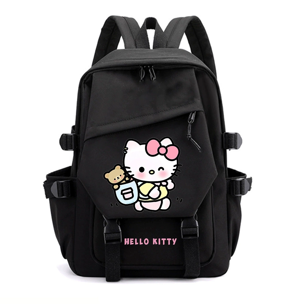 Hello kitty, Hello Kitty, cartoon school bag, capacious backpack, for secondary school