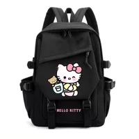 Привет Китти, Hello Kitty, мультяшный школьный рюкзак, вместительный рюкзак, для средней школы